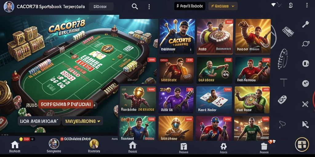 Tampilan menarik dalam aplikasi Sportsbook CACOR78.