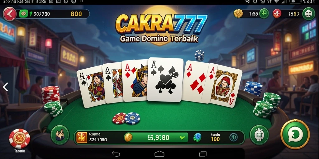Tampilan permainan Domino di CAKRA777 yang menghibur.