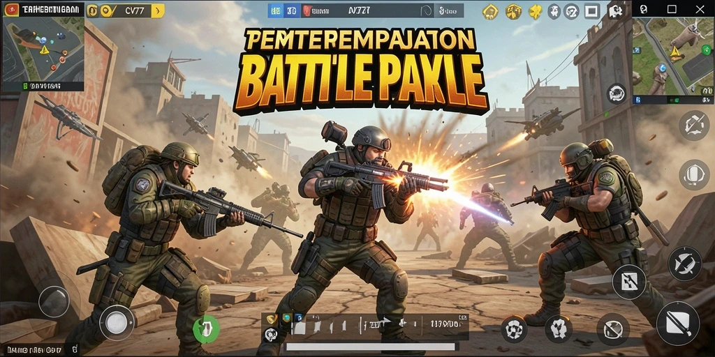 Gameplay seru dan dinamis di CV777 Battle Royale.