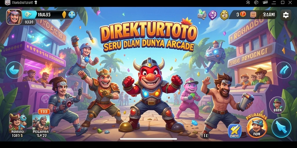 Tampilan seru gameplay arcade dalam DIREKTURTOTO yang penuh tantangan.