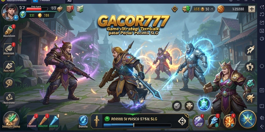 Screenshot GACOR777 menampilkan aksi strategis dalam permainan SLG.