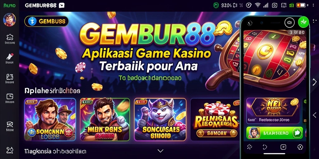 Screenshot GEMBUR88 menampilkan gameplay seru dan interaktif di kasino.