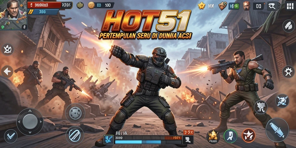 Tampilan gameplay HOT51 yang menarik dan dinamis saat beraksi.