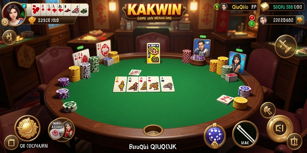 Screenshot KAKWIN menampilkan gameplay QiuQiu yang seru.