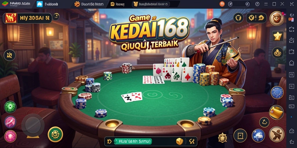 Tampilan gameplay QiuQiu yang seru dan menantang.