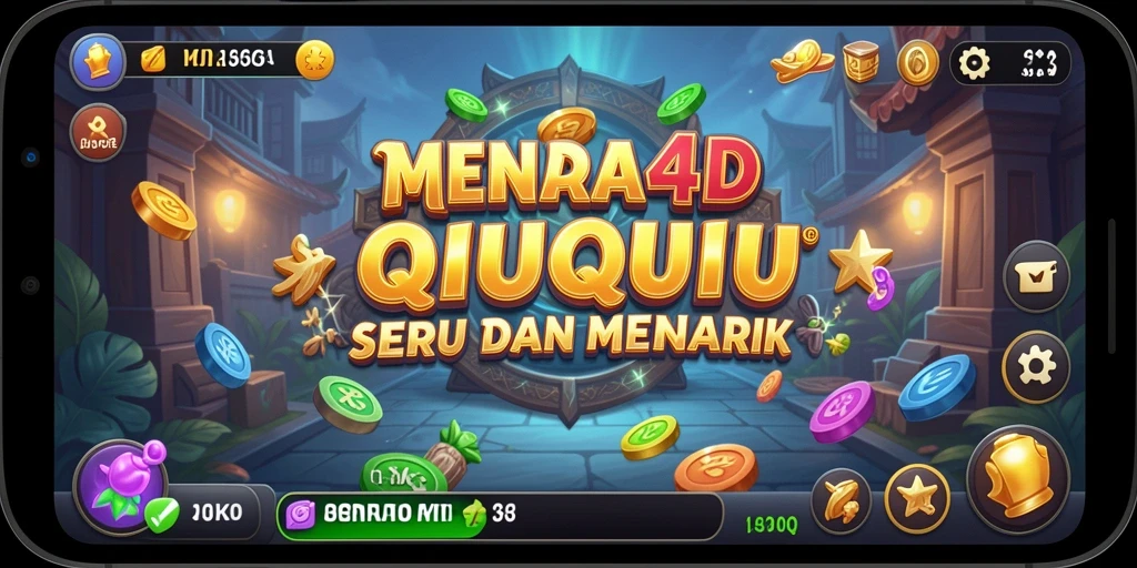 Tampilan gameplay seru di MENARA4D, permainan QiuQiu yang menarik.