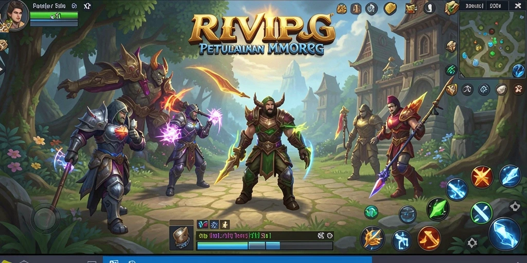 Tampilan gameplay RVIP1 dengan karakter dan lingkungan yang menakjubkan.