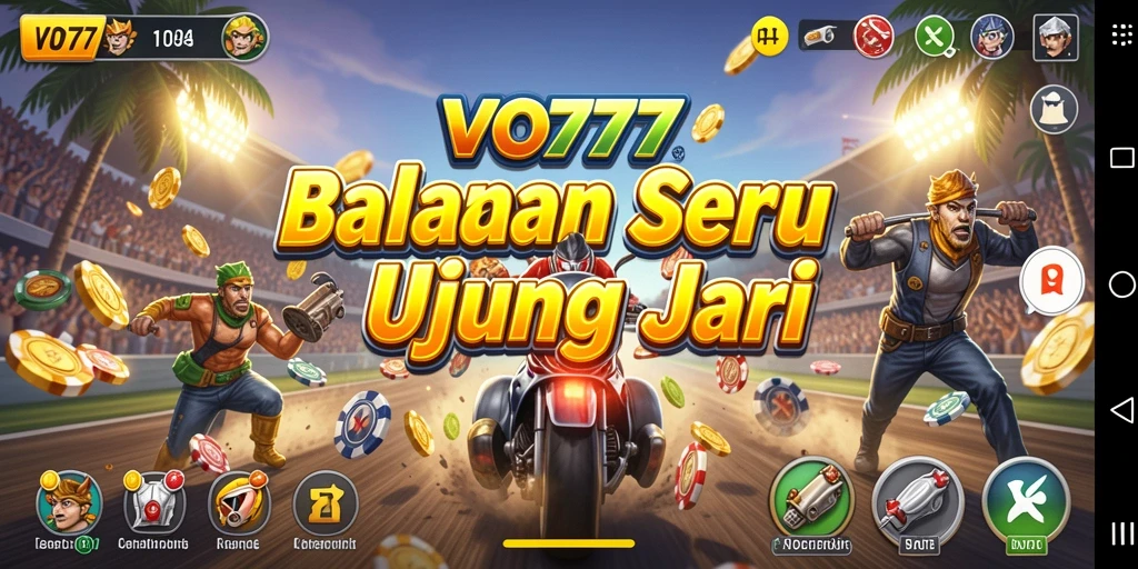 Tampilan menarik dari gameplay balap VO777 yang penuh aksi.