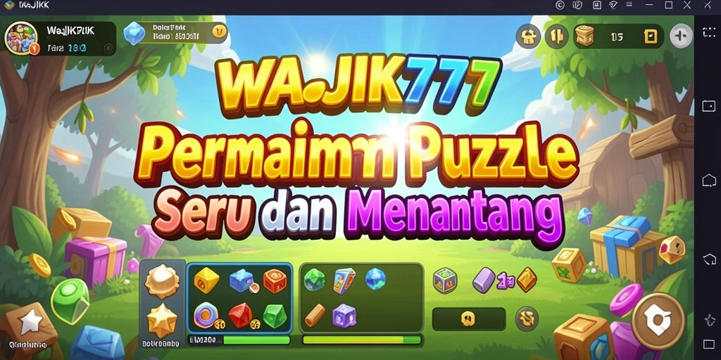 Screenshot gameplay WAJIK777 menampilkan serunya menyelesaikan puzzle.