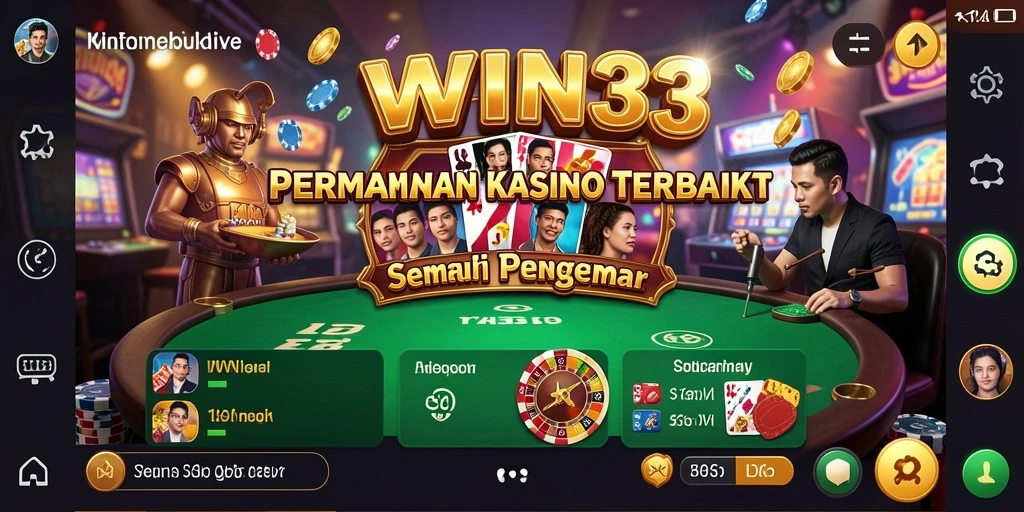 Tampilan gameplay kasino yang menarik di WIN33.