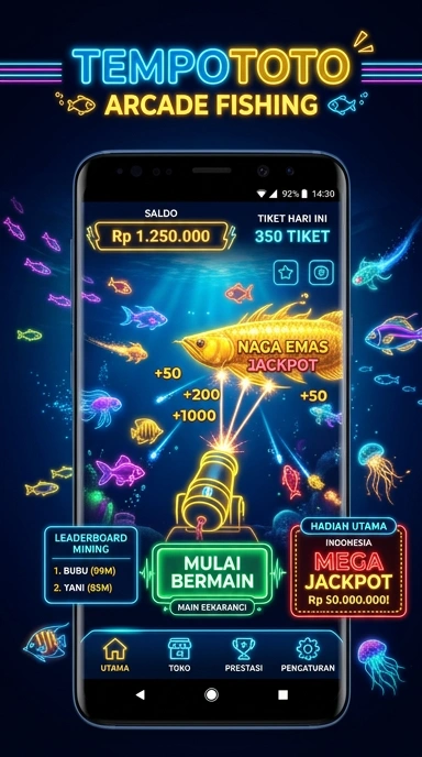 Tampilan antarmuka pengguna aplikas tempototo yang mudah digunakan.